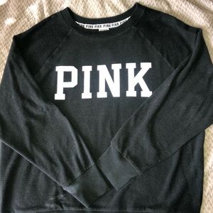 pink black sweatshirt